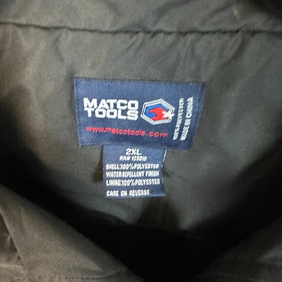 Matco Tools Mens Softshell Jacket Fleece Lined XXL 2XL Black Orange Good As Gold - Picture 6 of 9